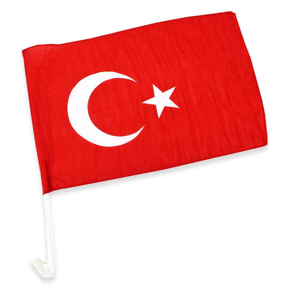 2x TÜRKEI/TÜRKIYE Flagge Auto - WM Fensterflagge