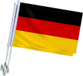 2x DEUTSCHLAND Flagge Auto - WM Fensterflagge