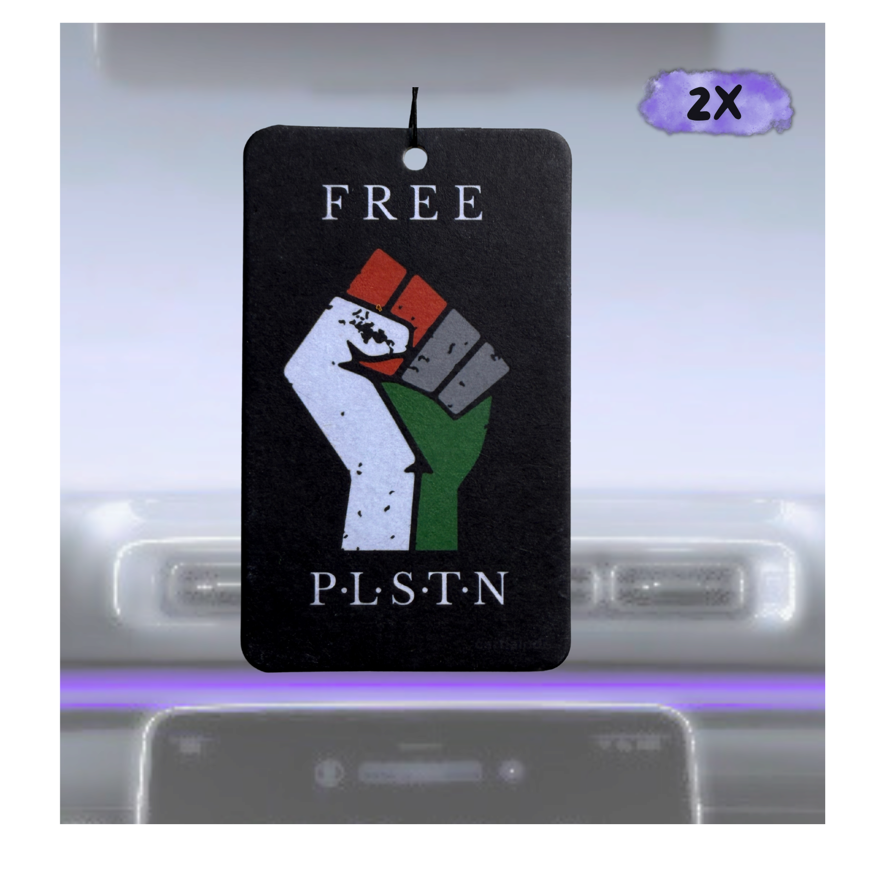 2x Free P.L.S.T.N. Duftbaum  - Flagge