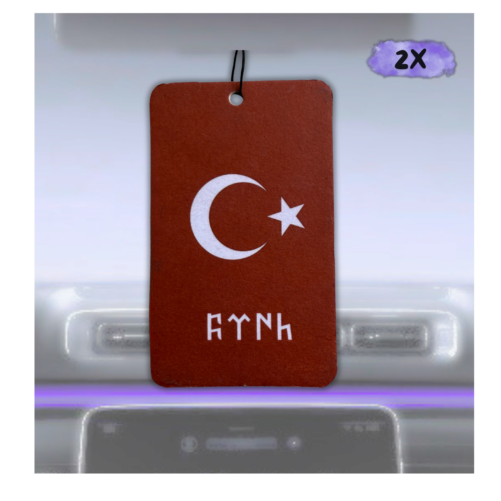 2x Türkei Duftbaum - mit Göktürk-Schrift (𐱅𐰇𐰼𐰚)