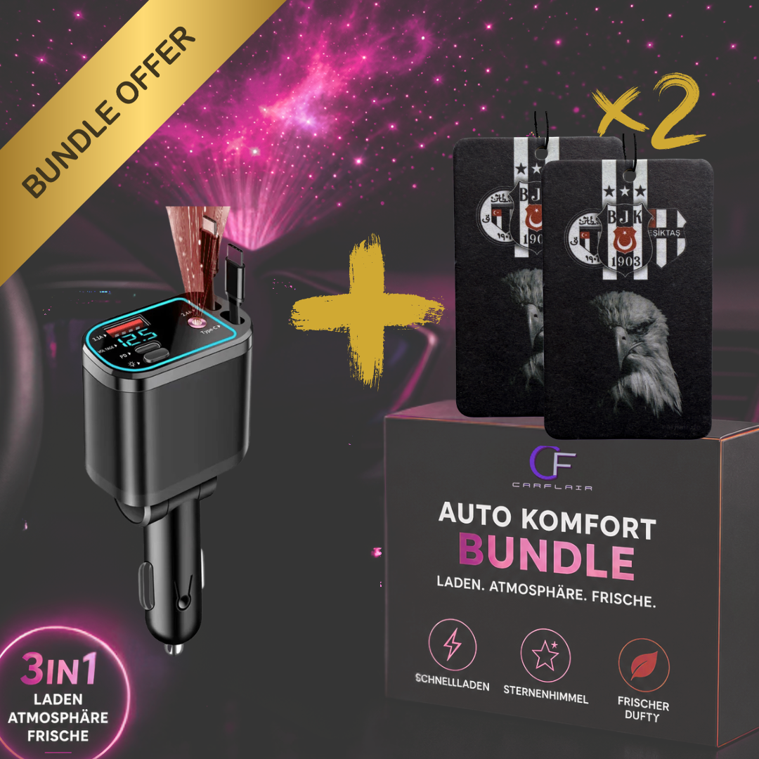 Ladegerät-Bundle mit 2 Beşiktaş Duftbäumen