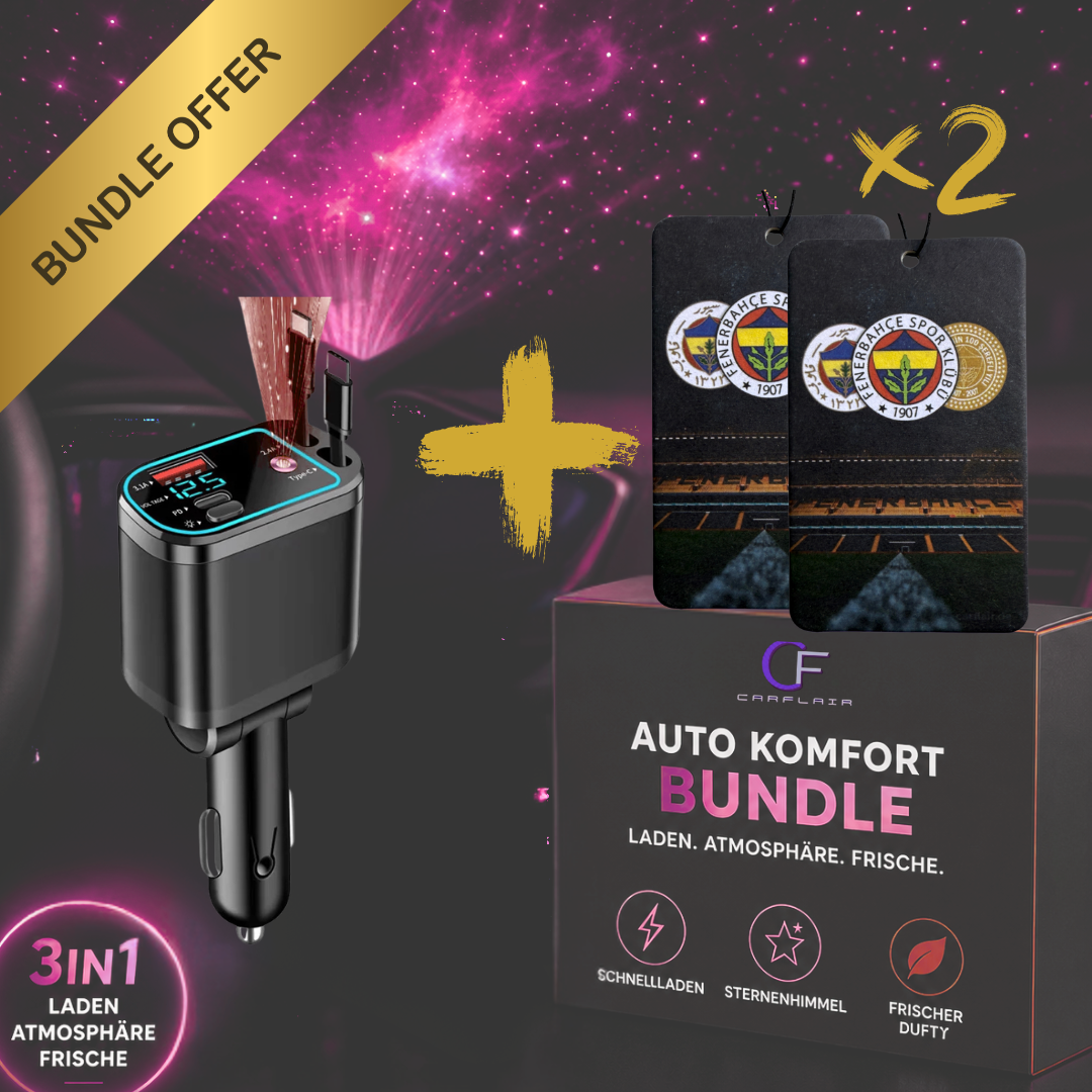 Ladegerät-Bundle mit 2 Fenerbahçe Duftbäumen