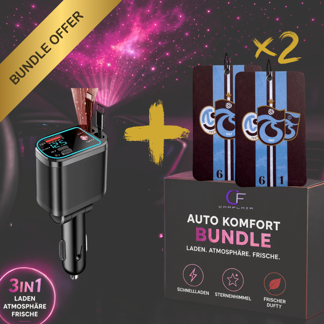 Ladegerät-Bundle mit 2 Trabzonspor Duftbäumen