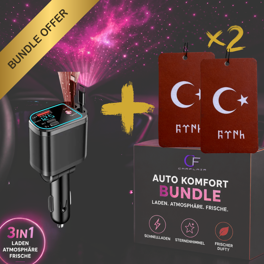 Ladegerät-Bundle mit 2 Türkei Duftbäumen